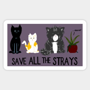 Save ALL the Strays! Sticker